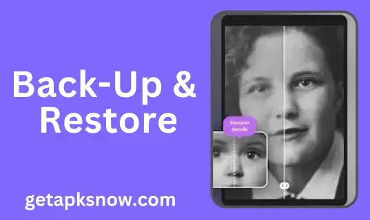 back up and restore remini mod apk