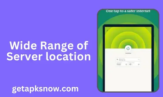 wide range of server locations