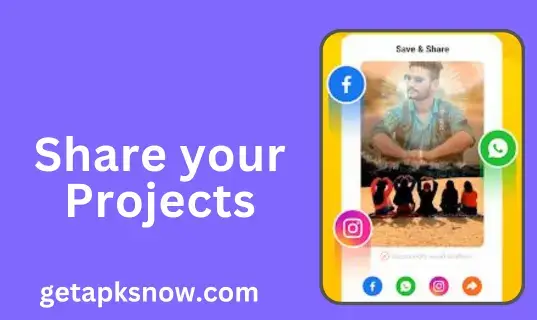 share your projects on social media